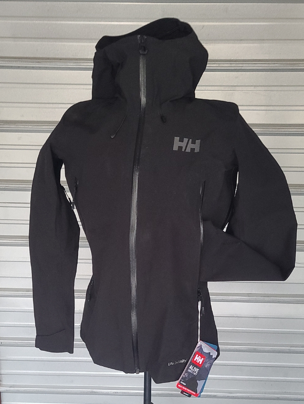 Helly Hansen Women's Verglas Infinity Shell Black Hooded Jacket
